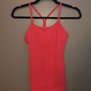 coral athletic tank top